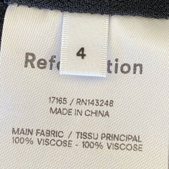 Reformation Bacio Ruffle Tie Back Crop Top Size 4 - Picture 9 of 11